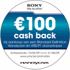 &euro; 100 cash back