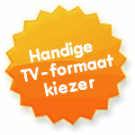 Handige TV-formaat kiezer
